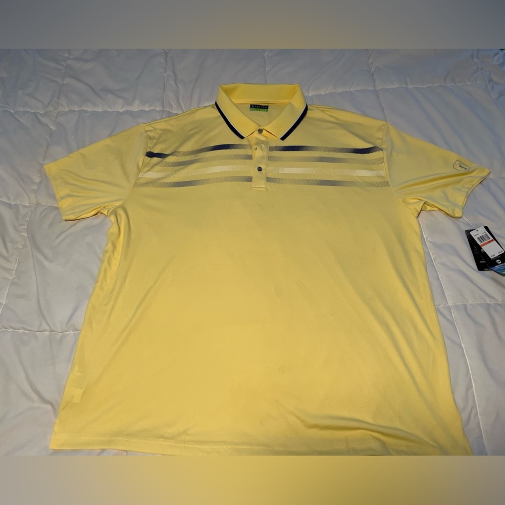 PGA Tour Pro Series yellow Golf shirt, size 3x
